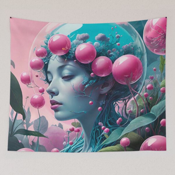 Item preview, Ethereal Beauty: Woman in Bubble Head designed and sold by GrizzlyCollective.