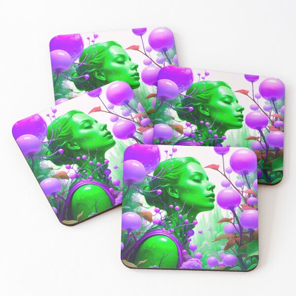 Item preview, Mystic Wonderland: Green and Purple Woman on Alien Planet designed and sold by GrizzlyCollective.