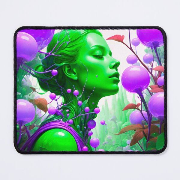 Item preview, Mystic Wonderland: Green and Purple Woman on Alien Planet designed and sold by GrizzlyCollective.
