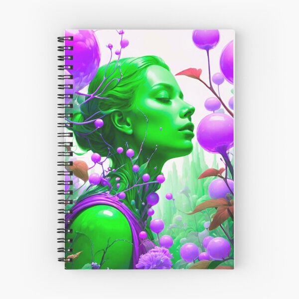 Item preview, Mystic Wonderland: Green and Purple Woman on Alien Planet designed and sold by GrizzlyCollective.