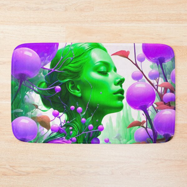 Item preview, Mystic Wonderland: Green and Purple Woman on Alien Planet designed and sold by GrizzlyCollective.