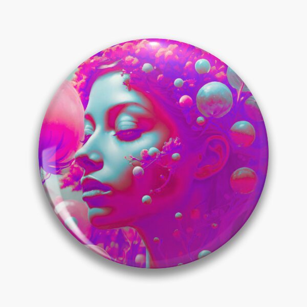 Item preview, Galactic Enigma: Pink and Purple Extraterrestrial Woman designed and sold by GrizzlyCollective.