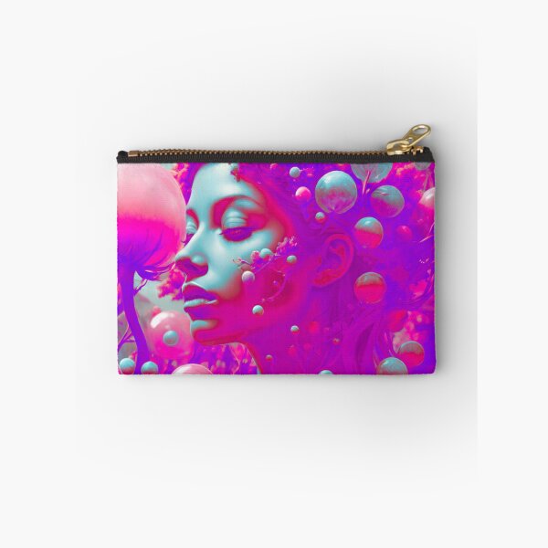 Item preview, Galactic Enigma: Pink and Purple Extraterrestrial Woman designed and sold by GrizzlyCollective.
