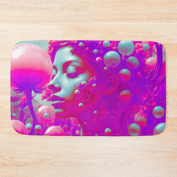 Item preview, Galactic Enigma: Pink and Purple Extraterrestrial Woman designed and sold by GrizzlyCollective.