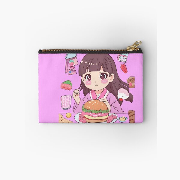 Item preview, niña comiendo comida kawaii designed and sold by cloudzer0000.