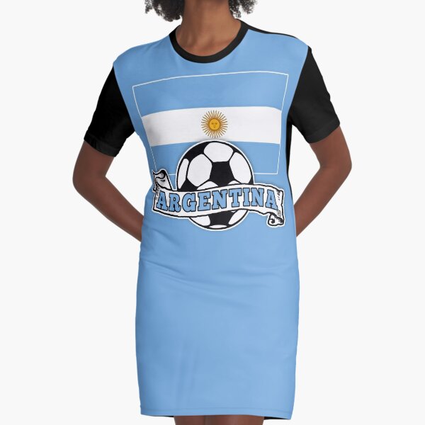 Argentine SOCCER Argentina FLAG Graphic T-Shirt Dress for Sale by  Greenbaby