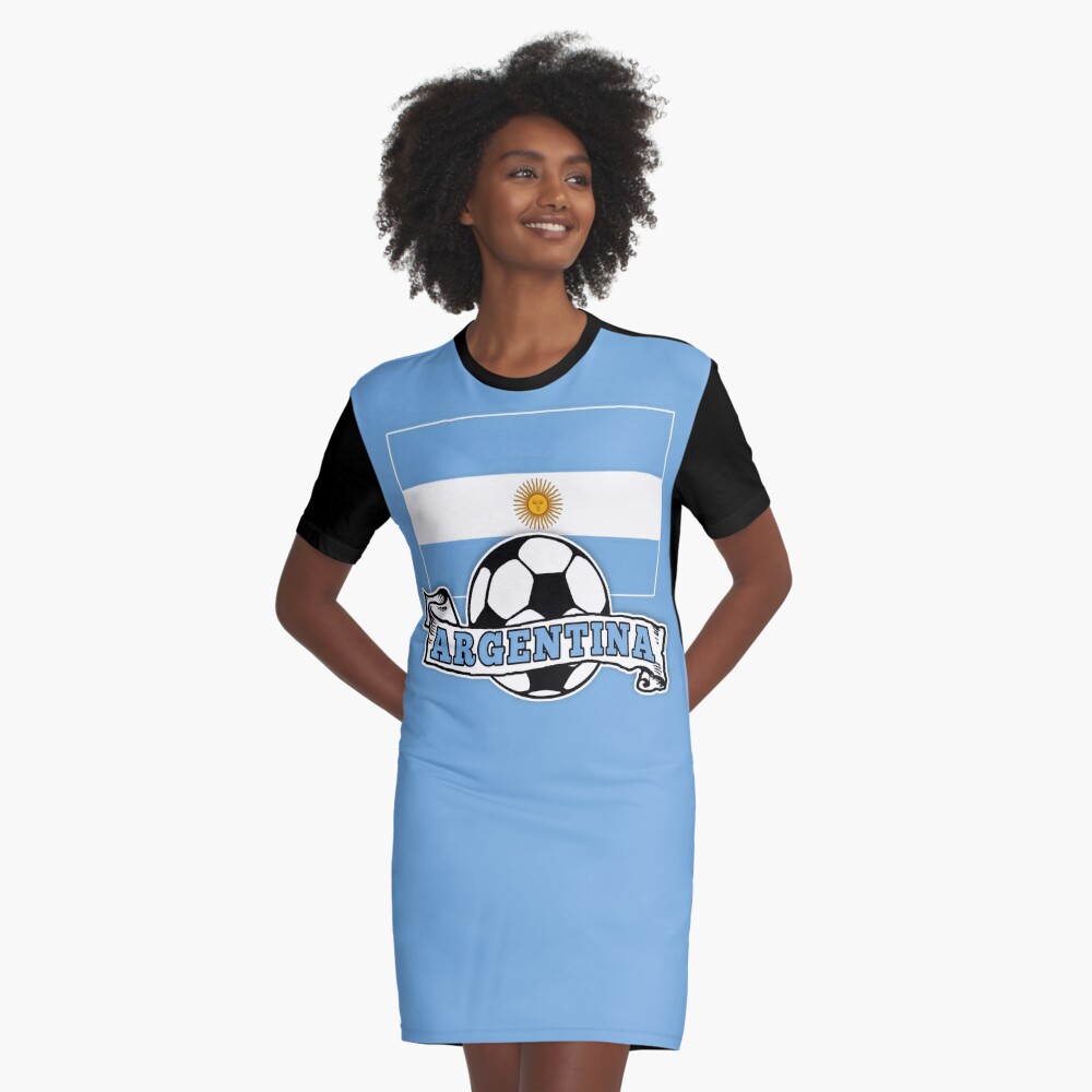 Argentine SOCCER Argentina FLAG' Graphic T-Shirt Dress for Sale by  Greenbaby