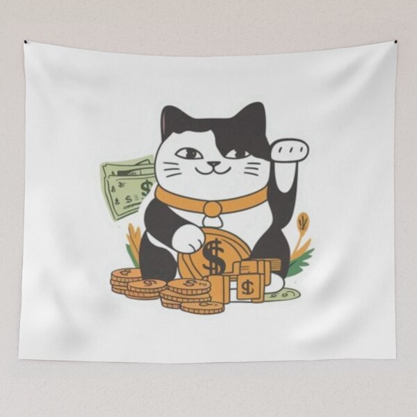 Item preview, Cat that gives Luck and Money #2 designed and sold by Kinyah88.