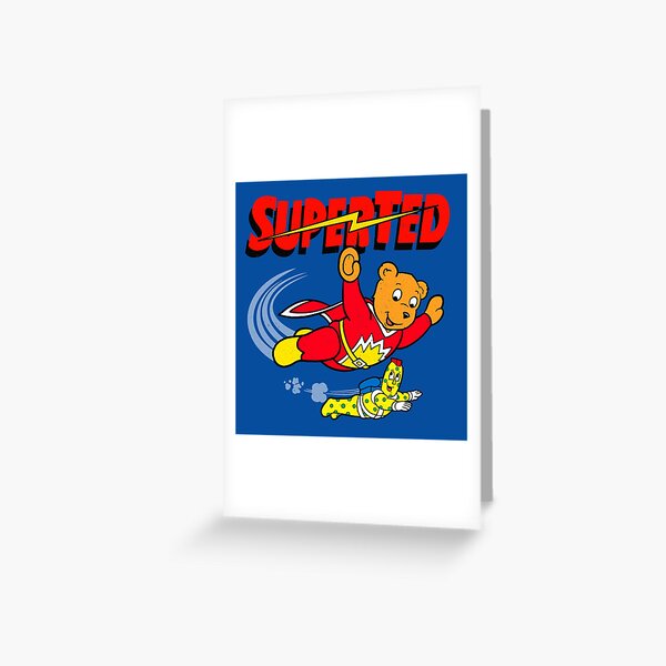 Item preview, Superted and Spottyman - Distressed Look Print designed and sold by FunnehGacha.
