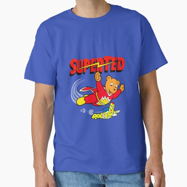 Vista previa del artículo con la obra «Superted y Spottyman - Impresión de aspecto angustiado», diseñado y vendido por FunnehGacha.