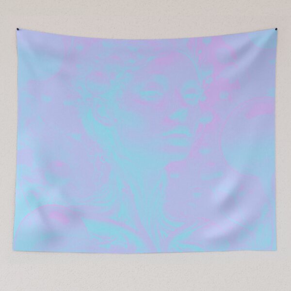 Item preview, Neon Dreams: Blue and Pink Woman designed and sold by GrizzlyCollective.