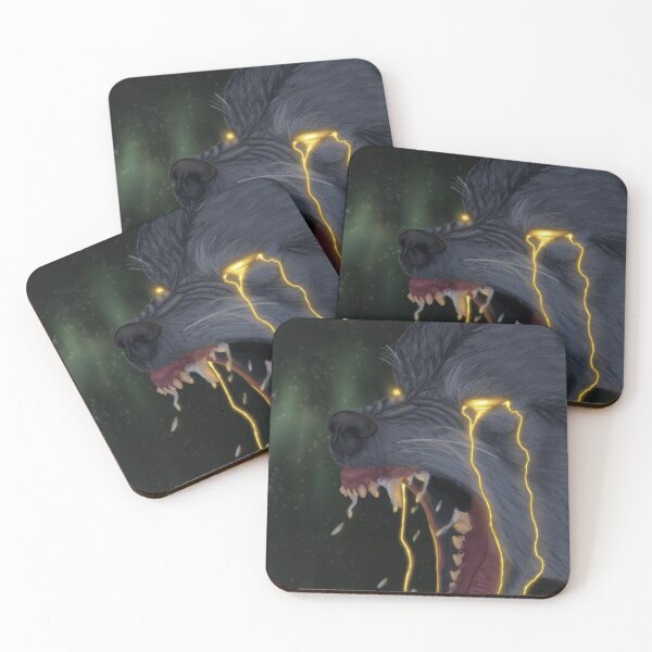 Item preview, gold detail wolf crying with quote designed and sold by JessyOdijk.
