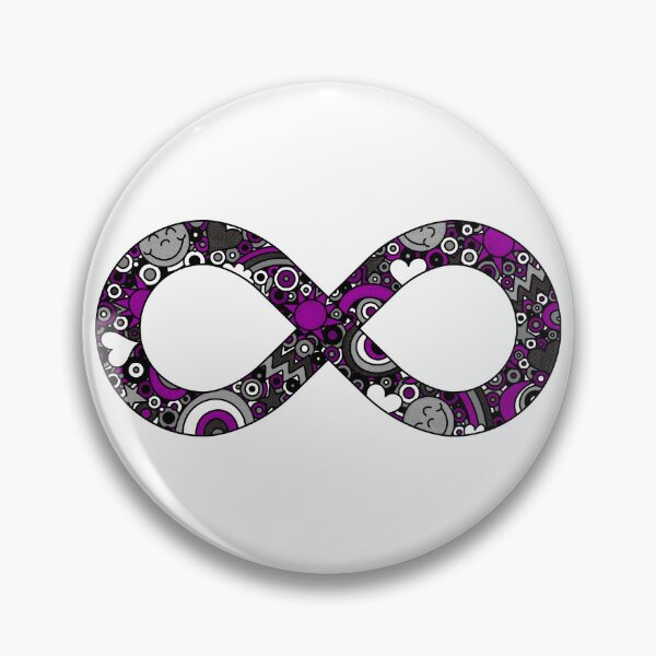Item preview, Infinity Neurodiverse Doodle Ace Asexual Pride Flag designed and sold by JoyfulJen.