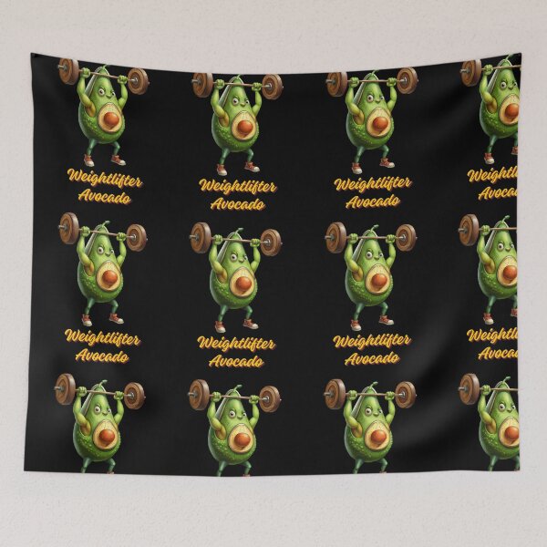 Item preview, Lifting Avocado - Weightlifter Avocado - Funny Avocado Lifting Weights Gym Fitness Workout designed and sold by ExploreTheStore.