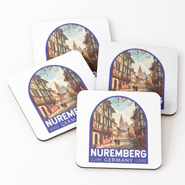 Item preview, Nuremberg Germany Travel Art Emblem designed and sold by KrisSidDesigns.