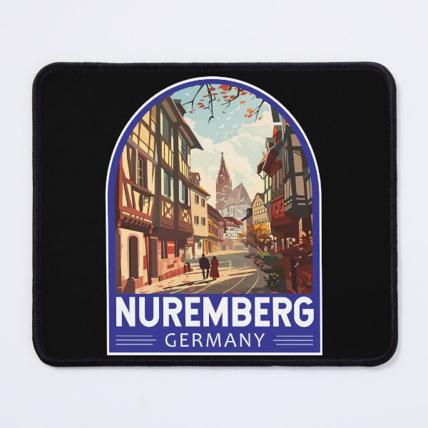 Item preview, Nuremberg Germany Travel Art Emblem designed and sold by KrisSidDesigns.