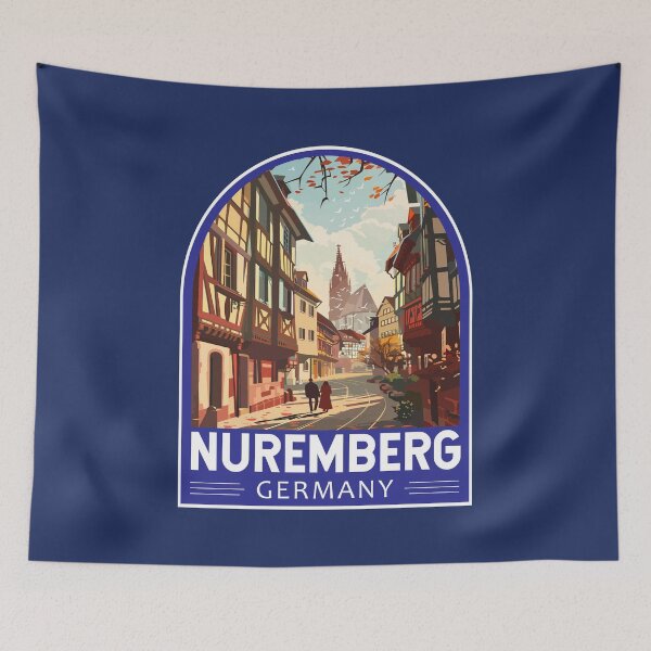Item preview, Nuremberg Germany Travel Art Emblem designed and sold by KrisSidDesigns.