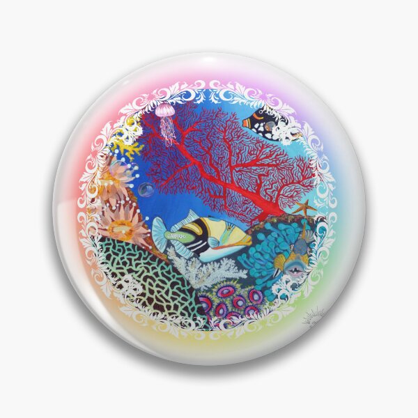 Item preview, Triggerfish, tropical rainbow fish designed and sold by GabiVitryArt.