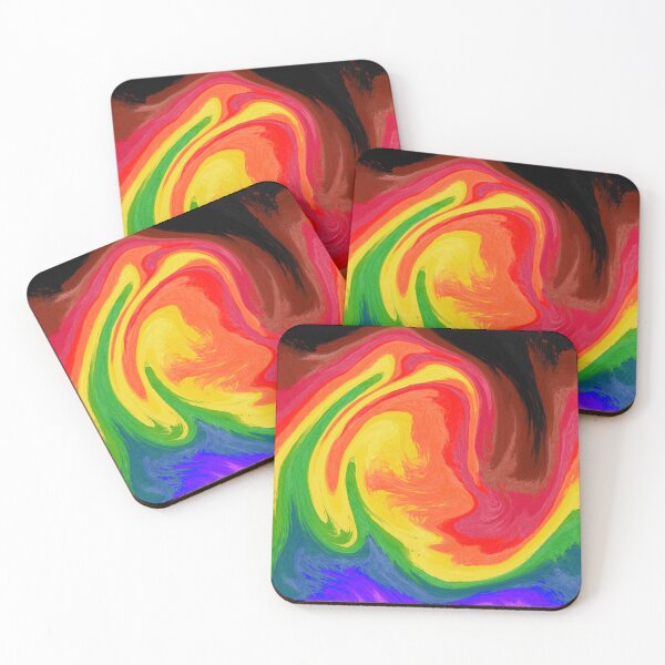 Item preview, Philadelphia Pride Flag abstract liquid swirl pattern  designed and sold by Quacktails.