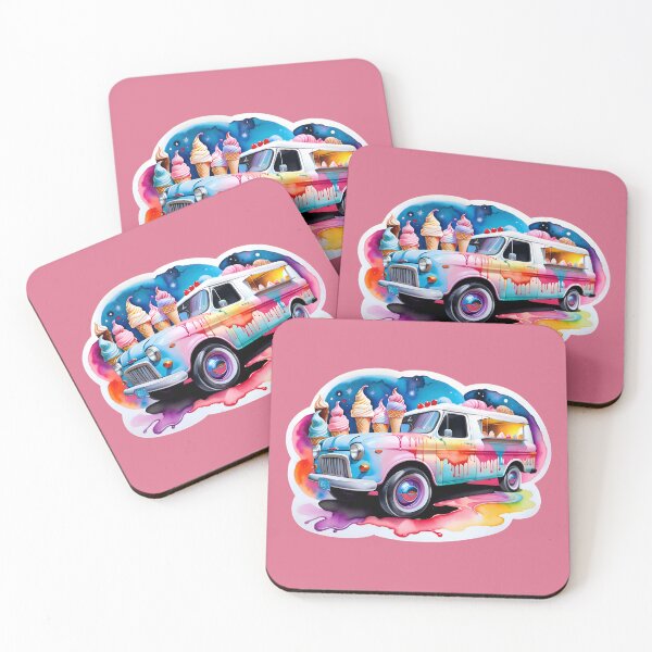 Item preview, Classic Vintage Ice Cream Truck designed and sold by TheArtOfPat.