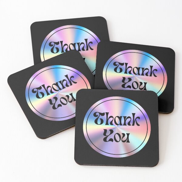 Item preview, thank you holographic retro  designed and sold by mariana83.