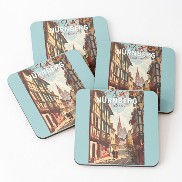 Item preview, Nuremberg Germany Travel Art Vintage designed and sold by KrisSidDesigns.