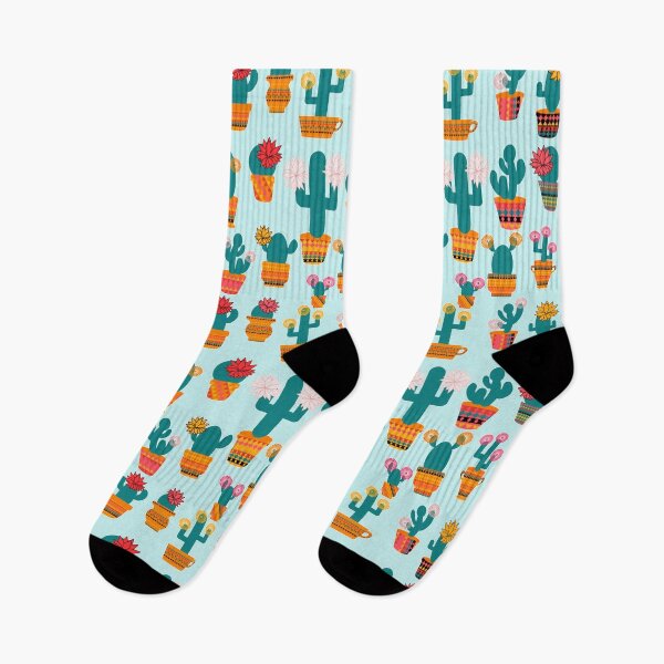 Item preview, Thorny But Delightful - The Blooming Cacti on the Light Blue Background  designed and sold by IraNiva.