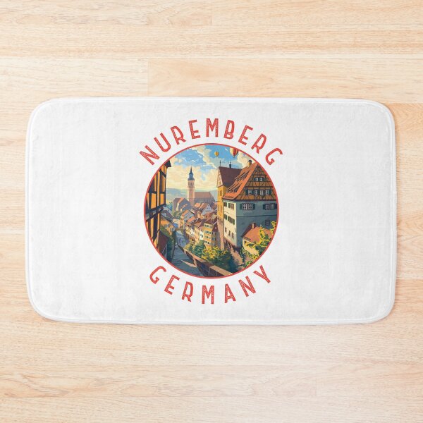 Item preview, Nuremberg Germany Retro Distressed Circle designed and sold by KrisSidDesigns.