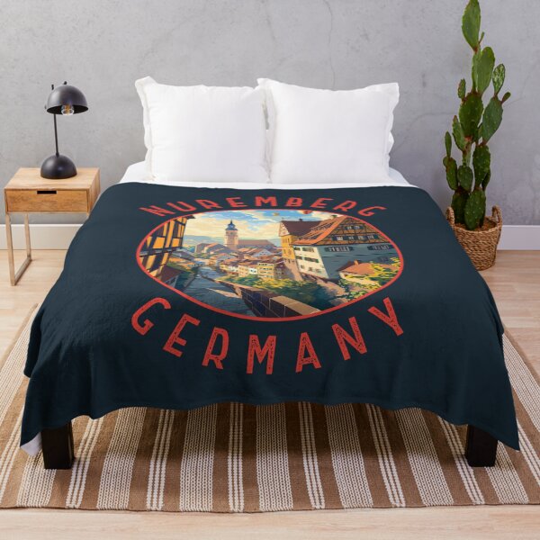 Item preview, Nuremberg Germany Retro Distressed Circle designed and sold by KrisSidDesigns.