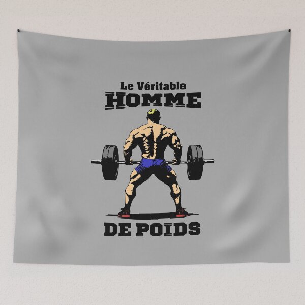 Item preview, THE REAL MAN OF WEIGHT! (bodybuilding, bodybuilding, bodybuilding) designed and sold by francoisville.