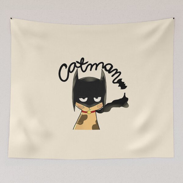 Item preview, Catman cute doodle  designed and sold by artistbarcagirl.
