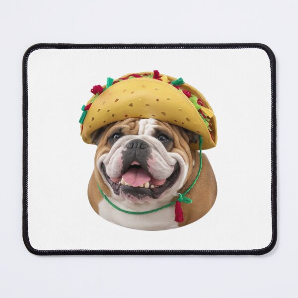 Item preview, Cute Bulldog In Taco Hat - Funny Dog  designed and sold by canvadreamer444.