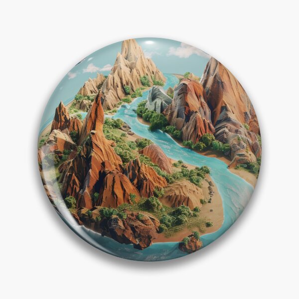 Item preview, Beautiful wavy landscape in a circle designed and sold by Johnavens.