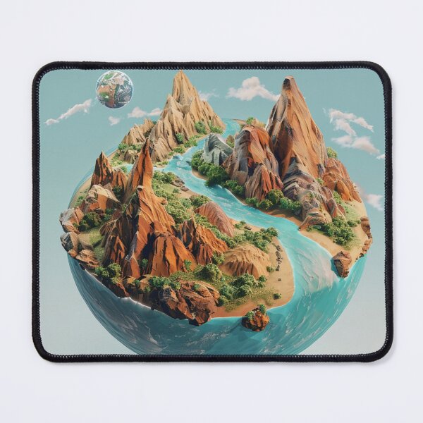 Item preview, Beautiful wavy landscape in a circle designed and sold by Johnavens.