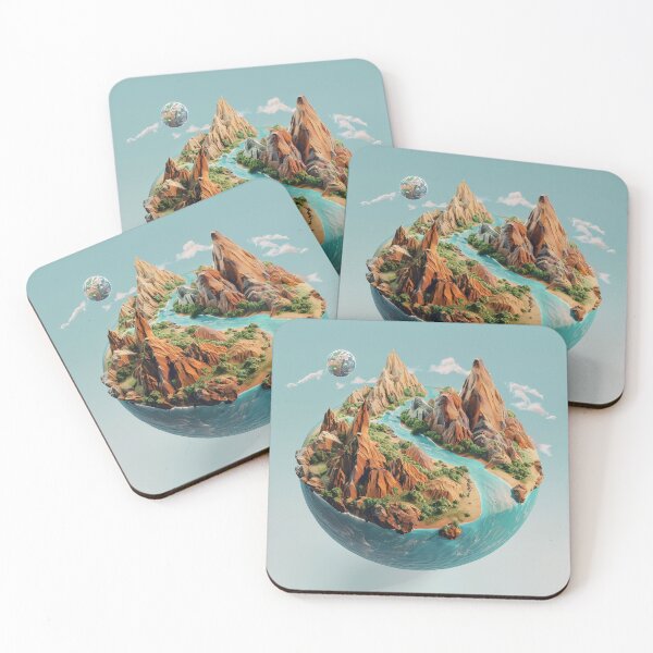 Item preview, Beautiful wavy landscape in a circle designed and sold by Johnavens.