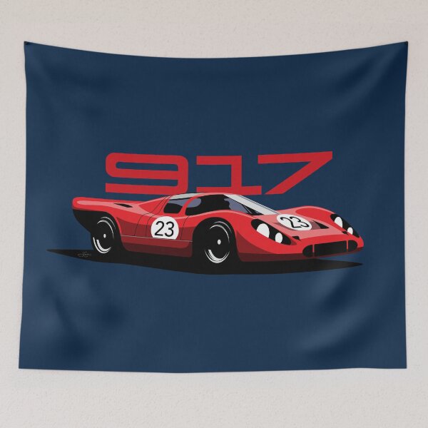 Item preview, Porsche 917 Race Car Illustration designed and sold by blackdogshop.