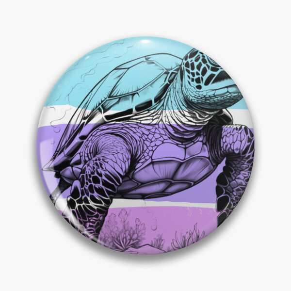 Item preview, Colorful sea turtle designed and sold by ArtDjevel.