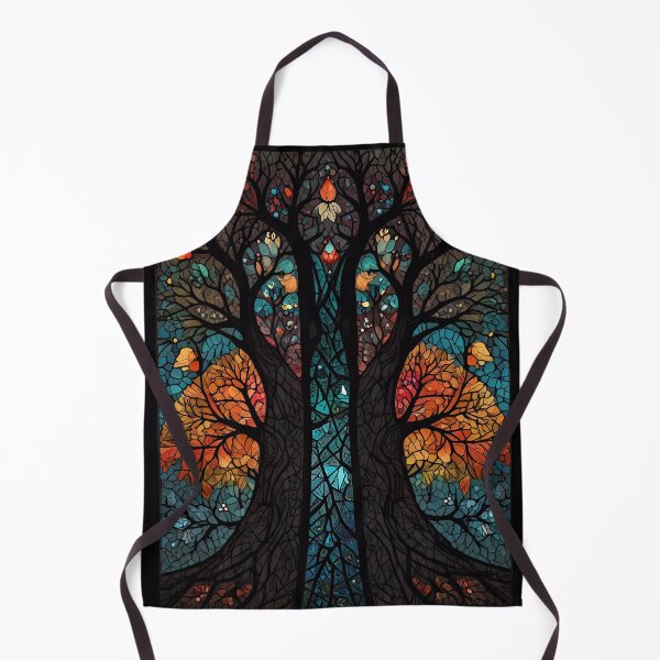 Item preview, Colourful Mosaic Stained Glass Tree effect design designed and sold by FocusedArt.