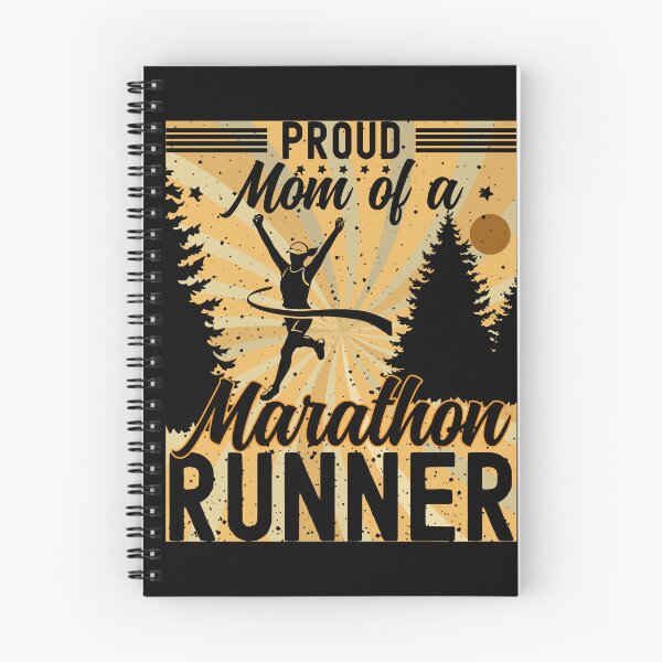 Item preview, Proud Mom of a Marathon Runner | Female Marathon Runner - Black designed and sold by PearlMoonGrapes.