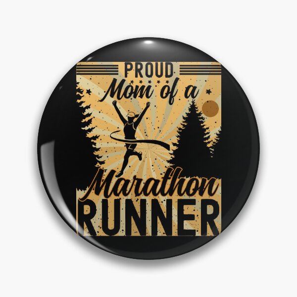 Item preview, Proud Mom of a Marathon Runner | Female Marathon Runner - Black designed and sold by PearlMoonGrapes.
