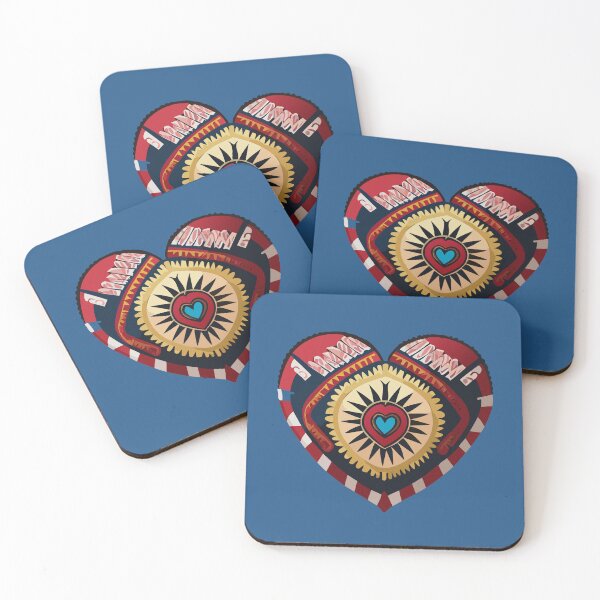 Item preview, colorful heart with print inside designed and sold by Alenus.