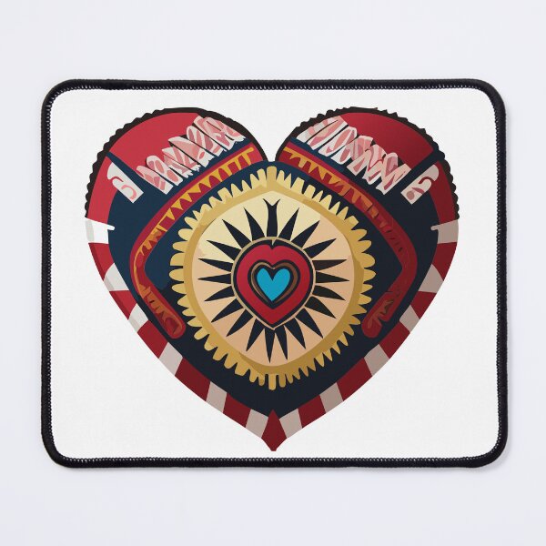 Item preview, colorful heart with print inside designed and sold by Alenus.
