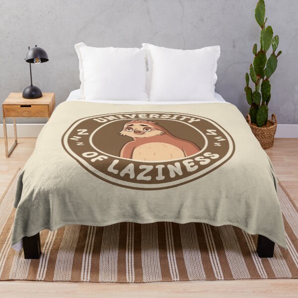 Item preview, University Of Laziness - Funny Lazy Sloth designed and sold by Abhishek Goldar.