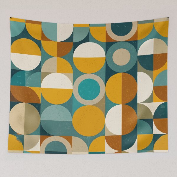 Item preview, Abstract geometry mid century modern style patterns  designed and sold by BlackCatspet1.
