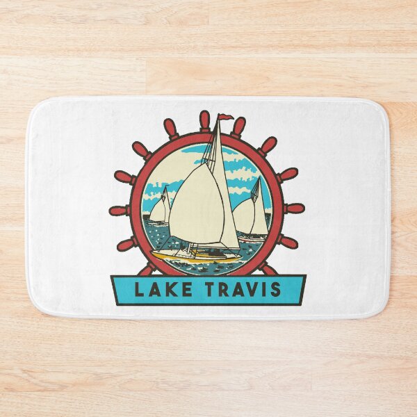 Item preview, Lake Travis Vintage Style Decal Design designed and sold by Decal Mania.