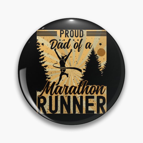 Item preview, Proud Dad of a Marathon Runner | Female Marathon Runner - Black designed and sold by PearlMoonGrapes.