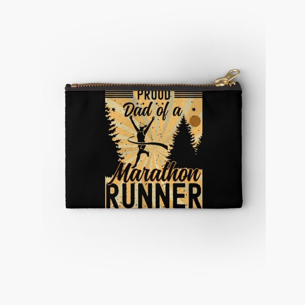 Item preview, Proud Dad of a Marathon Runner | Female Marathon Runner - Black designed and sold by PearlMoonGrapes.
