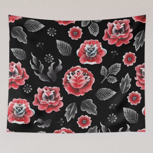 Item preview, Watercolor floral vignette designed and sold by Ekaterina Glazkova.