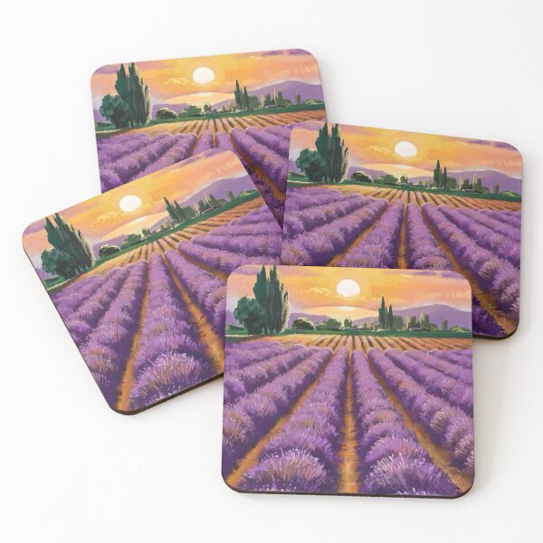 Item preview, Majestic Sunset in Lavender Fields: French Countryside Bliss designed and sold by CARRAANN.