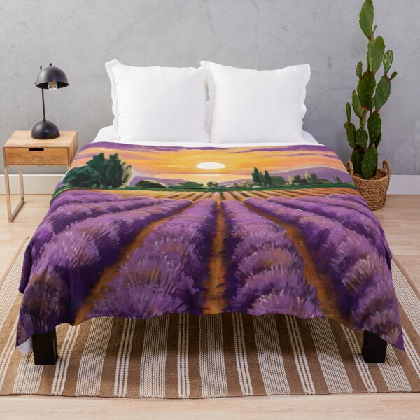 Item preview, Majestic Sunset in Lavender Fields: French Countryside Bliss designed and sold by CARRAANN.